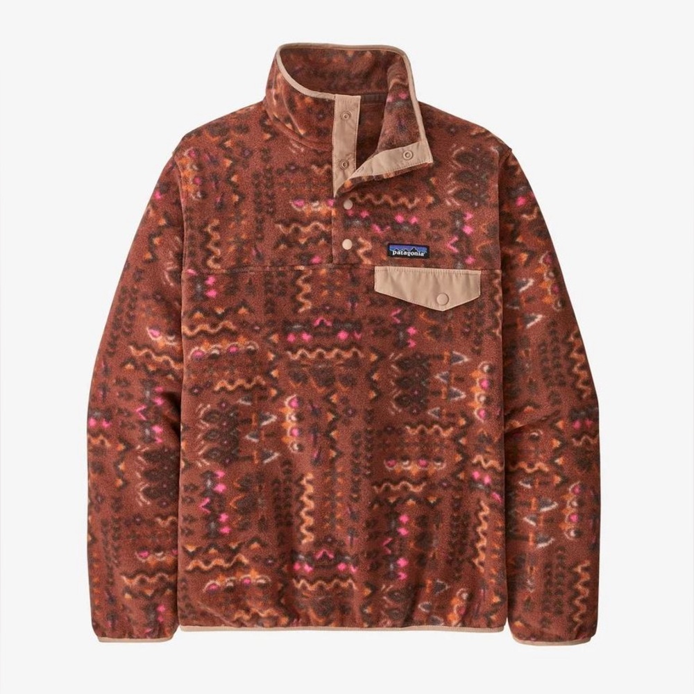 Patagonia Synchilla Snap-T Fleece Pullover, Wandering Woods, Women’s (L)